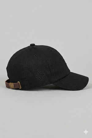 YAN Monogram Cap Black