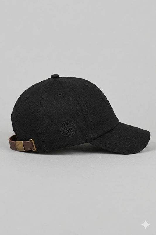 YAN Monogram Cap Black